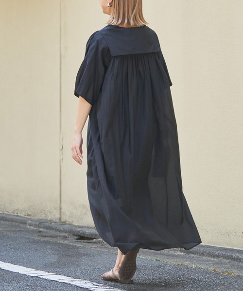 Audrey and John Wad ロングワンピース　オケージョンドレス Audrey and John Wad ワンピース ジャガードキーネックロング