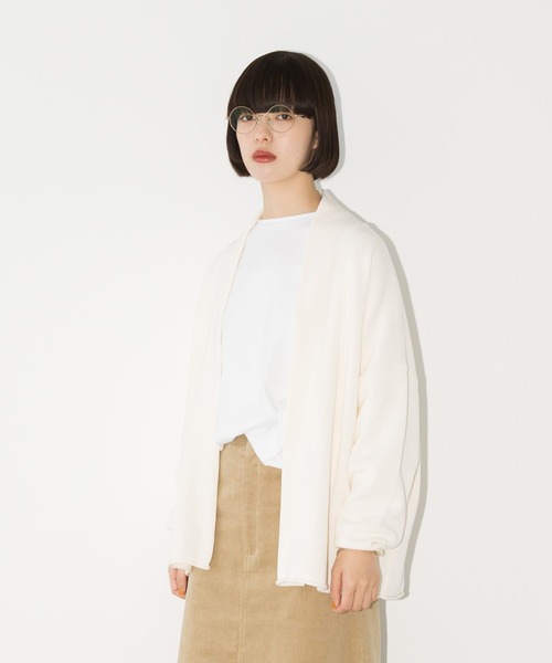 カーディガン 「SETENS」ダブルフェイスカーディガン レディース