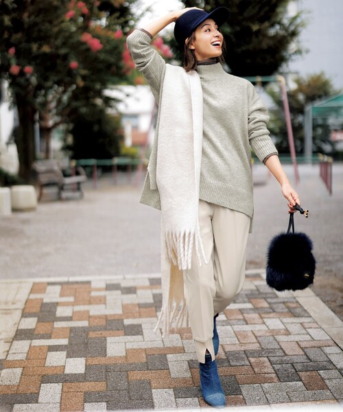 UNFILO（アンフィーロ） ニット 「洗える」ヤクミックス ハイネック