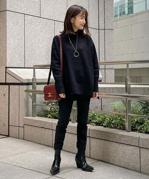 UNFILO（アンフィーロ） ニット 「洗える」ヤクミックス ハイネック