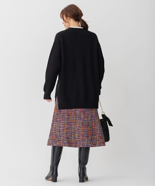 自由区　【洗える】ウールカシミヤブレンド Vネックカーディガン　¥27,940 自由区（ジユウク） カーディガン 「洗える」ウールカシミヤブレンド V