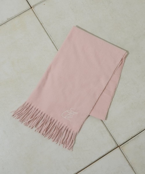 Chico マフラー 刺繍入り無地ストール : ZOZOTOWN Yahoo!店