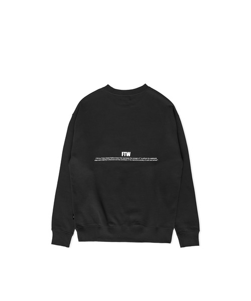 スウェット・トレーナー WELL DONE SWEATSHIRTS (WDTH122568UBK BLACK) FTW スウェット STANDARD LOGO CREWNECK : ZOZOTOWN Yahoo!店