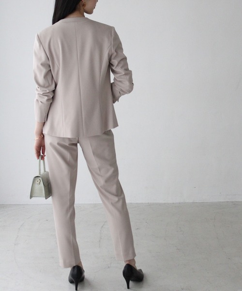 洗えて伸びる！ストレッチセットアップスーツ レディース