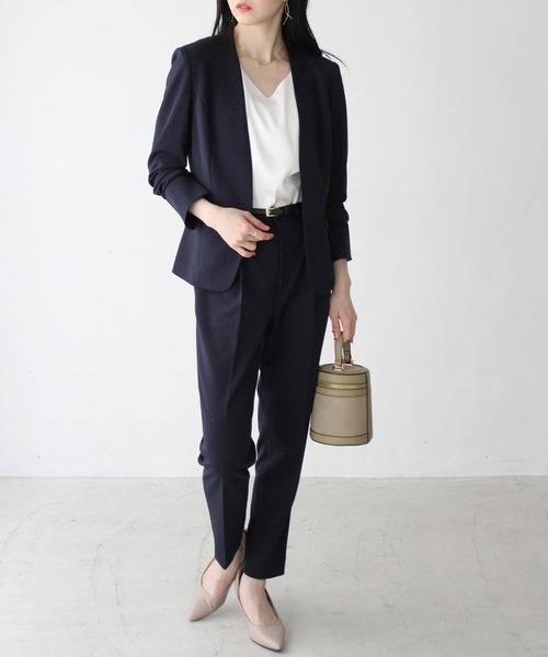 洗えて伸びる！ストレッチセットアップスーツ レディース