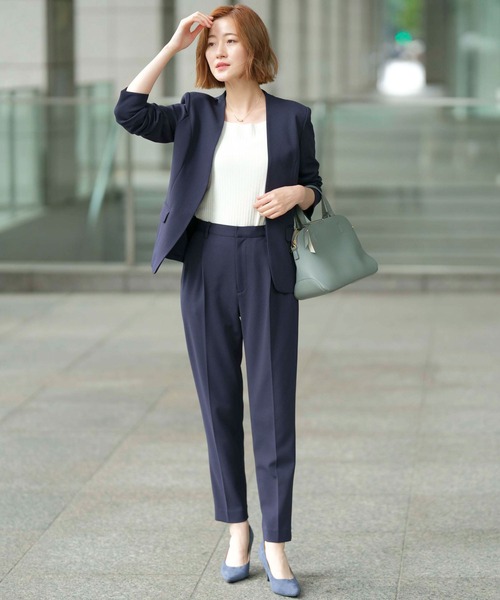 洗えて伸びる！ストレッチセットアップスーツ レディース