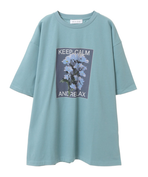 MASTER FRAME tシャツ 「MASTER FRAME」フラワー プリントクルー