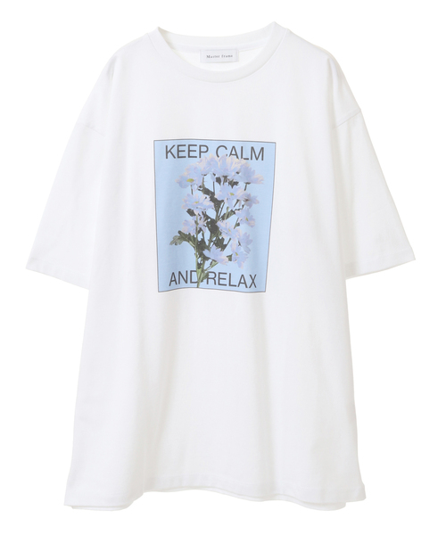 【MASTER FRAME】フラワープリントクルーネックTシャツ MASTER FRAME】フラワー プリントクルーネックTシャツ｜MEN'S