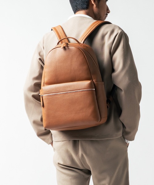 MURA（ムラ） デイバック リュック シュリンクレザー ダブルジッパー