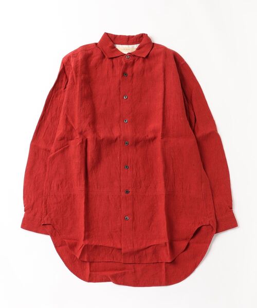 suzuki takayuki（スズキタカユキ） シャツ one-piece standing-collar
