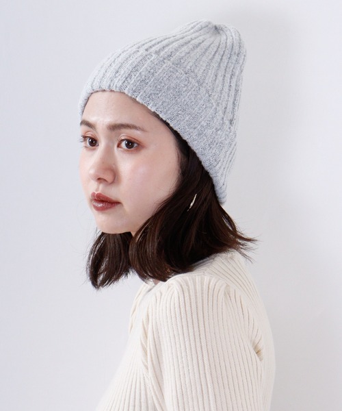 Ree&Mee ニット帽 ニットキャップ リブ カラー ワッチ キャップ ニット