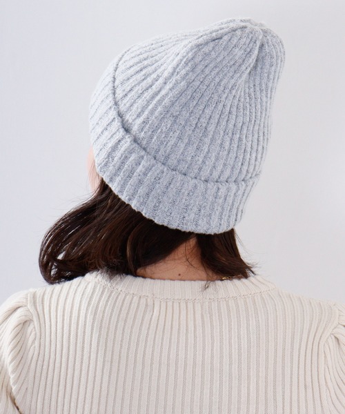 Ree&Mee ニット帽 ニットキャップ リブ カラー ワッチ キャップ ニット