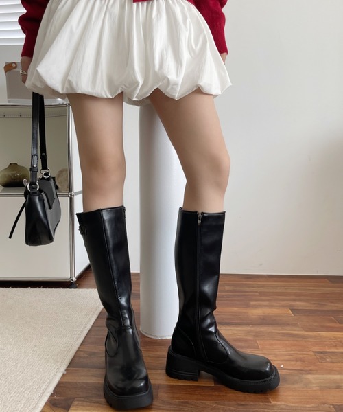 未使用*ダイアナ　美脚ブーツ　レザー　ブラック　23cm 箱付き ダイアナ】お客様より長年愛されてきた美シルエットのブーツが