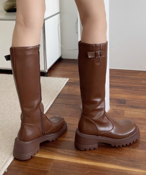 ✿アンリクイール✿ブラウンレザー ハイカットブーツ　新品未使用23cm LibertyDoll（リバティードール） ブーツ レディース ショート 黒