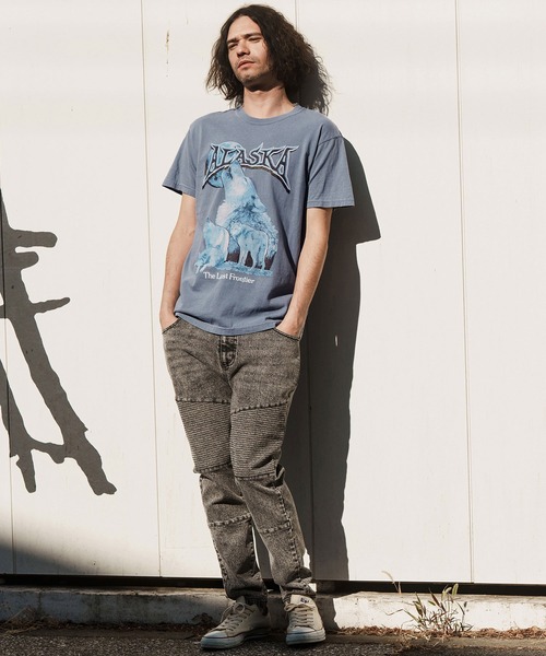 CAMBIO（カンビオ） tシャツ mt8834- ヴィンテージロックT風スーベニア