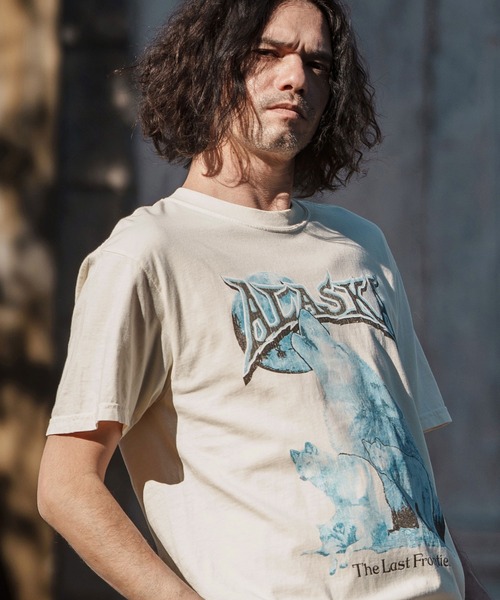 CAMBIO（カンビオ） tシャツ mt8834- ヴィンテージロックT風スーベニア