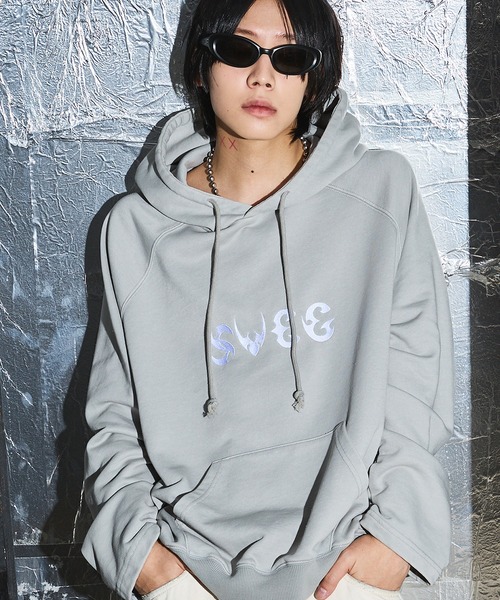 SAVEDGE パーカー LOOSE METAL LOGO RAGLAN PARKER/ルーズメタルロゴ