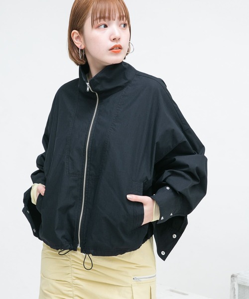 KBF ジャケット ブルゾン スタンドカラーZIPブルゾン レディース