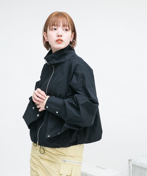 KBF ジャケット ブルゾン スタンドカラーZIPブルゾン レディース