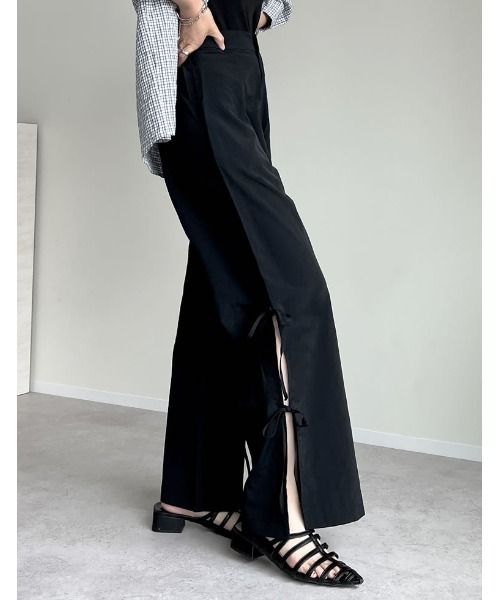 HEIHEI リボンパンツ ブラック HEIHEI リボン パンツ ブラック ヘイヘイ