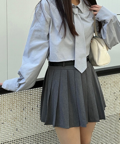 RiLi ブラウス シャツ ネクタイ付きシャツ「RL」 レディース