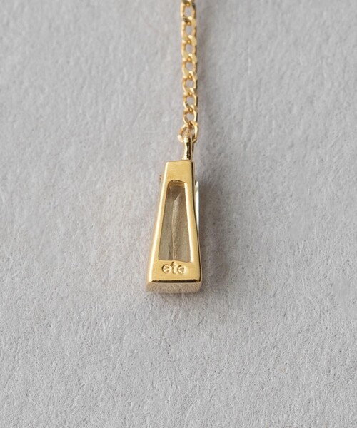 ete（エテ） ネックレス 「レクラン」 K18YG アイオライト/レモン