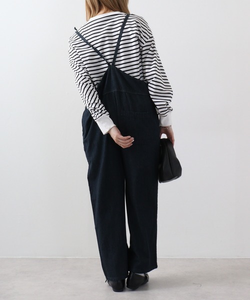 atONE（アットワン） サロペット オーバーオール ゆったりワイドキャミ