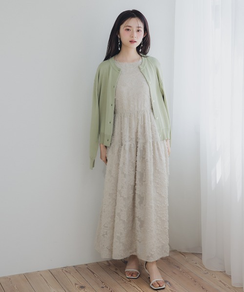 Petitjo カーディガン 小さいサイズ 接触冷感ニットカーディガン 低