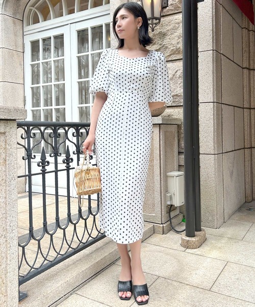 バルーンスリーブ★ルーシュ★ワンピース★ ISABEL MARANT REDYAZEL｜バルーンスリーブワンピース | Rakuten Fashion(楽天