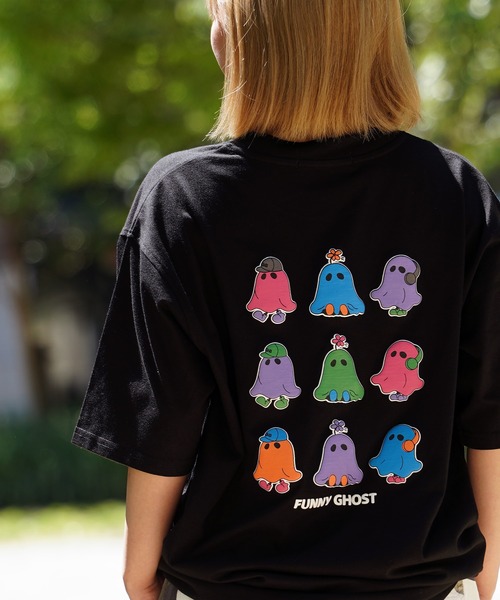 tシャツ ビッグシルエットT-shirt レディース AS KNOW tシャツ フラワー刺繍重ねロゴプリント ビッグ
