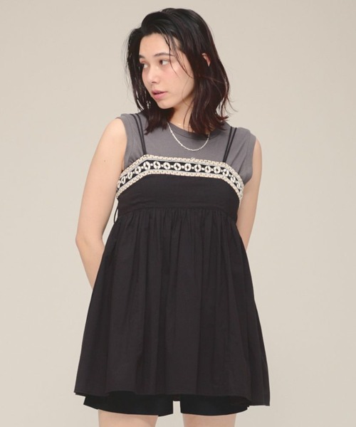 キャミソール 「eL」Made in India Beads Camisole/119070