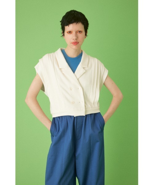 Collar cut tops    カラーカットトップス レディース
