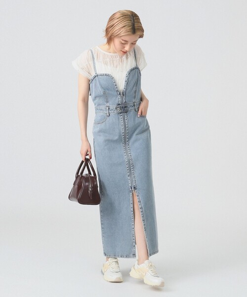ビームス　ワンピース Ray BEAMS ワンピース デニム ジップ キャミ : ZOZOTOWN Yahoo