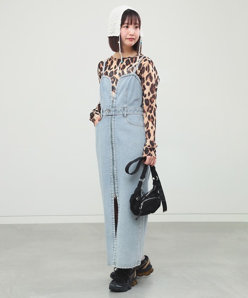 【新品タグ付き】Ray BEAMS / デニムマキシロング ワンピース Ray BEAMS（レイビームス）の「Ray BEAMS / デニムマキシロング