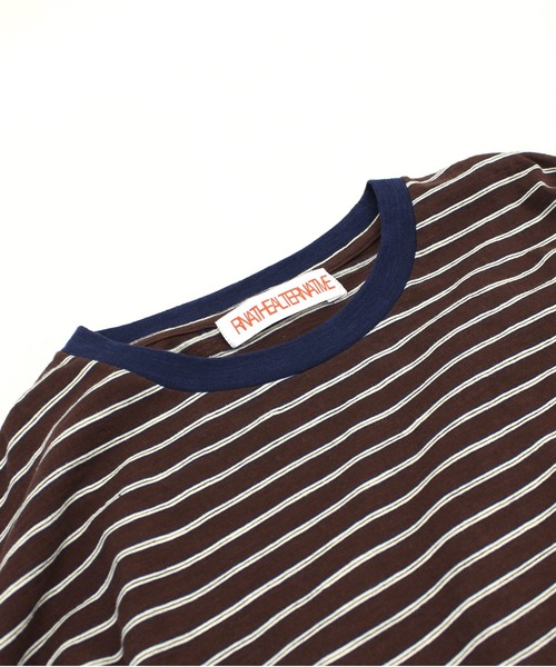 tシャツ M2307 ネップボーダーBIG T レディース M2307 ネップボーダーBIG T(M ブラウン): トップス - RNA ONLINE