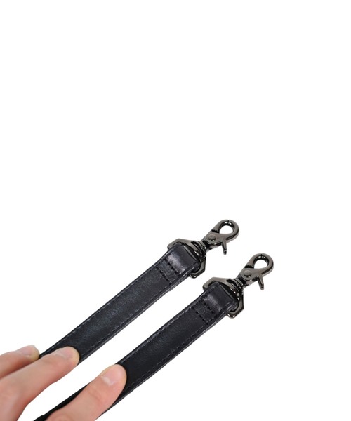 【関税込】 スモール バックルバック - ブラック SEEKER ショルダーバッグ 「LINE」アンティークレザー 2WAY