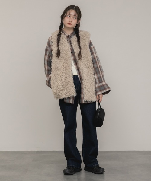 HEILIS（ヘイリス） ベスト ジレ 「新色」「hideka select」プードル