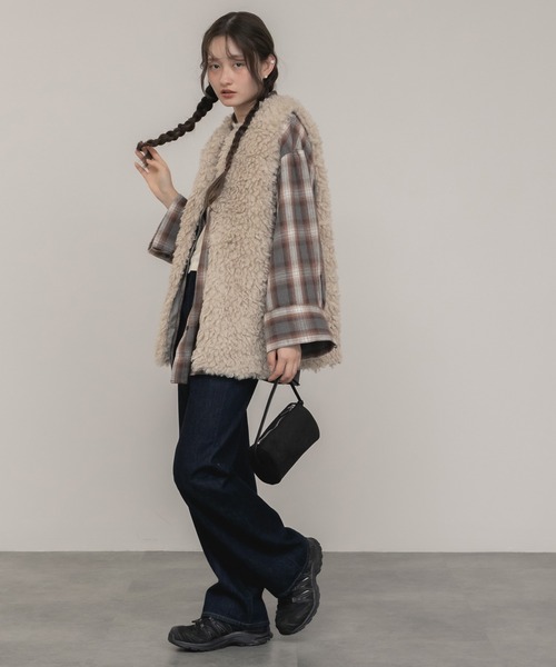 HEILIS（ヘイリス） ベスト ジレ 「新色」「hideka select」プードル