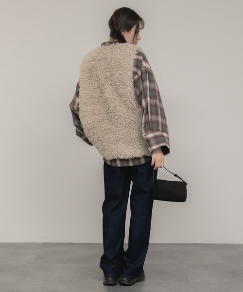 HEILIS（ヘイリス） ベスト ジレ 「新色」「hideka select」プードル