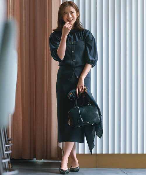 ニット セーター 「杏さん着用/洗える」ヴィスコースストレッチ ニット ビスチェ レディース 23区 ニット セーター 「杏さん着用/洗える」ヴィスコース