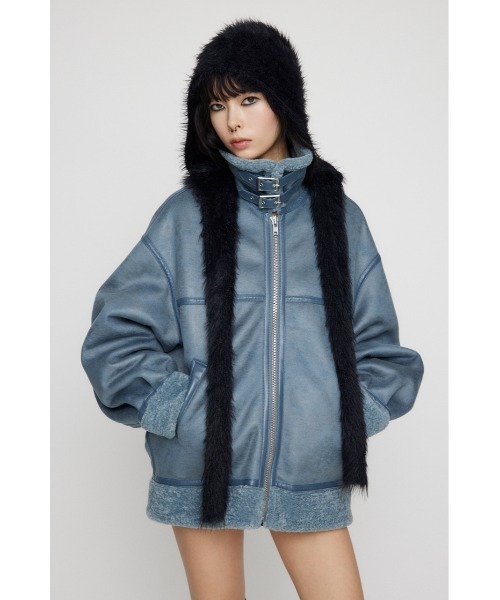 LAGUA GEM（ラグアジェム） ムートンコート ボアコート VINTAGE OVER