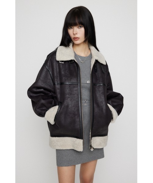 LAGUA GEM（ラグアジェム） ムートンコート ボアコート VINTAGE OVER