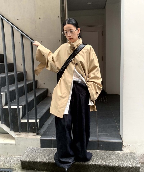 chuclla（チュクラ） ステンカラーコート コート 「LONSLAN」ワイド