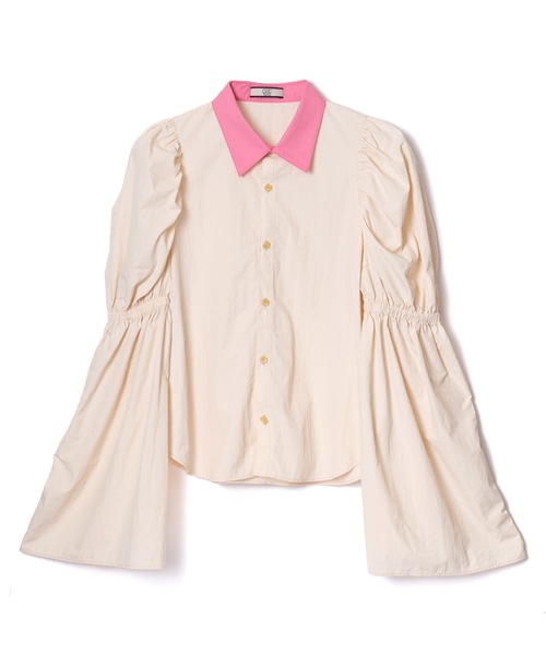 ブラウス シャツ POWER SHOULDER WASHER SHIRT レディース メンズ NON TOKYO ブラウス シャツ POWER SHOULDER WASHER SHIRT