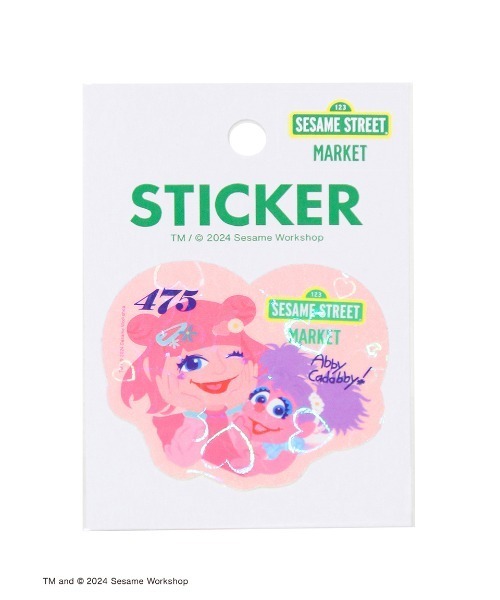 SESAME STREET（セサミストリート） ステッカー 「ピンクがいっぱい