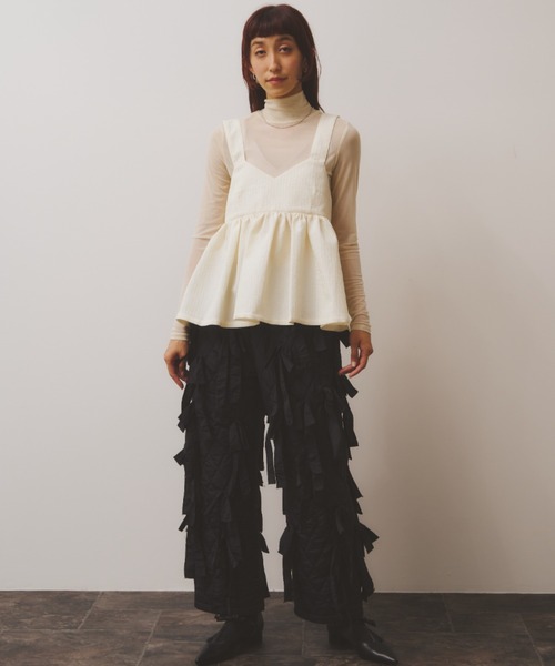 PERNA ベスト ジレ バックリボンビスチェ レディース : ZOZOTOWN