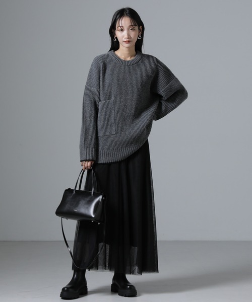 NANO universe（ナノ・ユニバース） ニット セーター ポケット