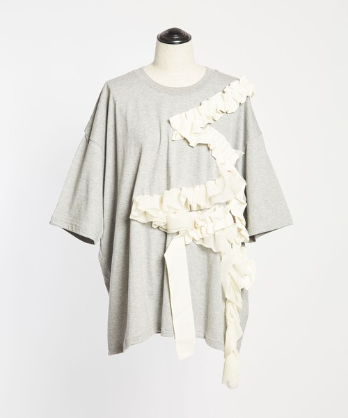 gommeフリルTEE gomme tシャツ 24/-天竺 フリルT レディース メンズ : ZOZOTOWN