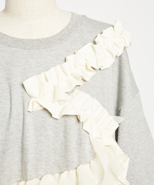 gomme tシャツ 24/-天竺 フリルT レディース メンズ : ZOZOTOWN