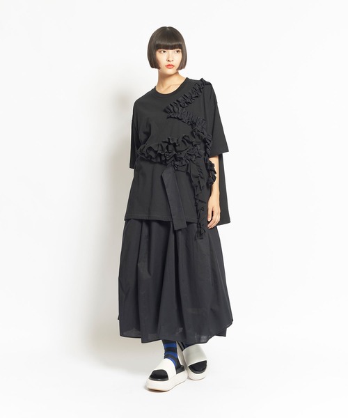 gomme tシャツ 24/-天竺 フリルT レディース メンズ : ZOZOTOWN